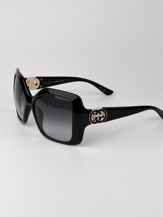 Gucci Women’s Sunglasses | Black Square Frame | Grey Gradient | GG2015S 001 main image 6